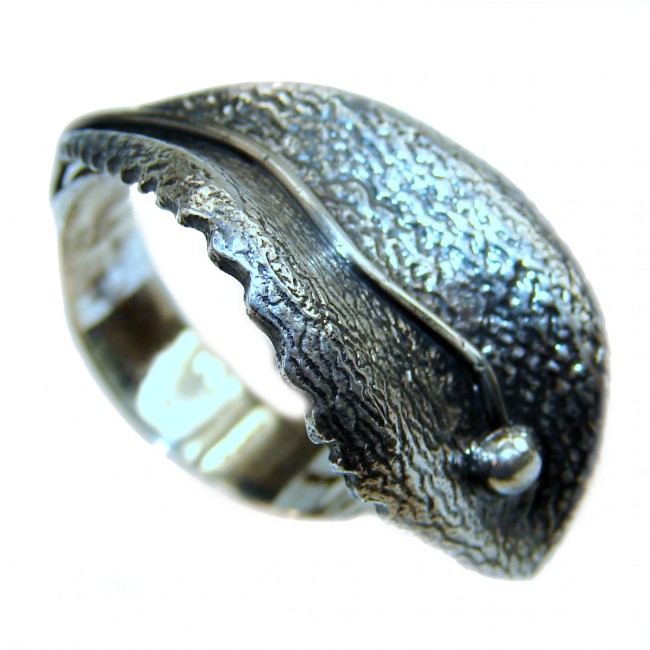 Large Bali made .925 Sterling Silver handcrafted Ring s. 7 1/4