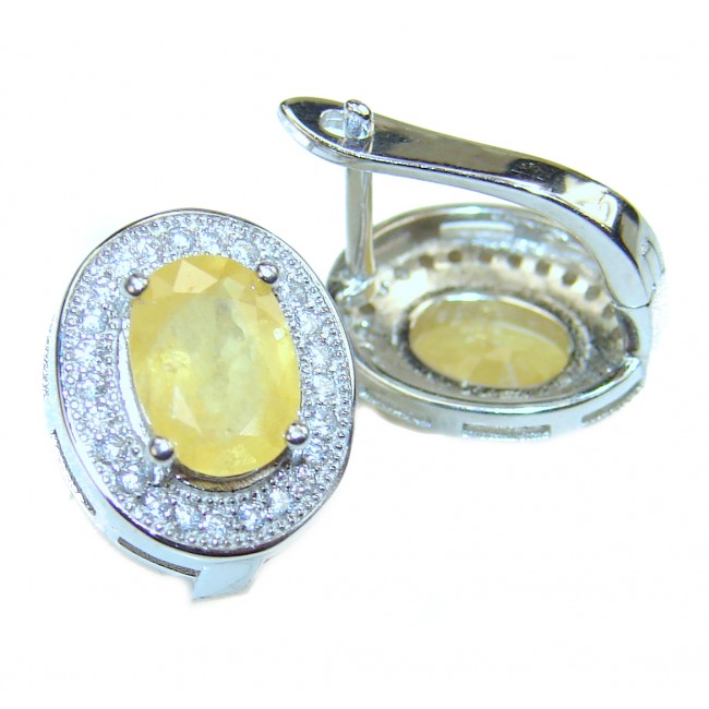 Sunny Day Yellow Sapphire Sterling Silver earrings