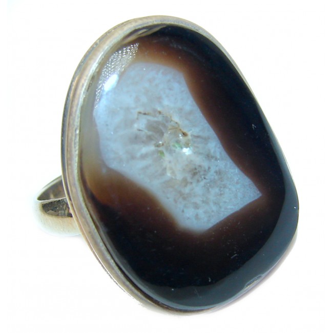 Top Quality Dendritic Agate .925 Sterling Silver handcrafted Ring s. 9