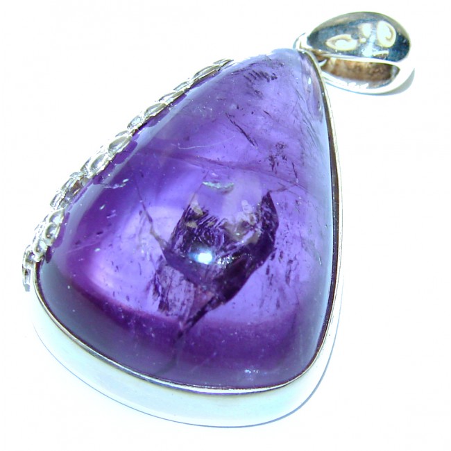 Lilac Blessings spectacular 61.5ct Amethyst .925 Sterling Silver handcrafted pendant