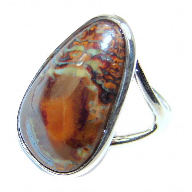 Australian Koroit Opal .925 Sterling Silver handcrafted Ring size 7