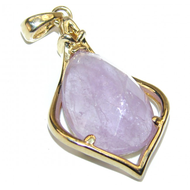 Purple Queen 15.4 carats authentic Amethyst .925 Silver handcrafted pendant