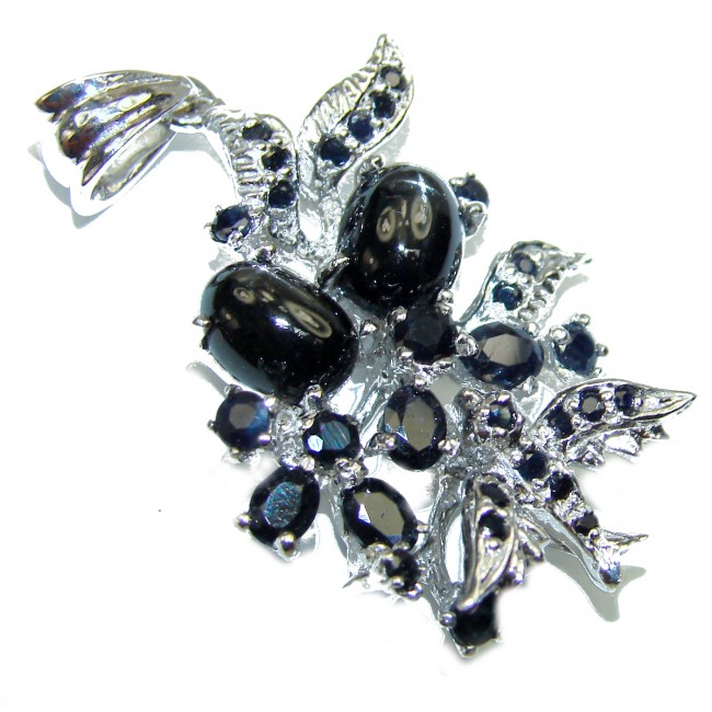 Vintage Design Sapphire .925 Sterling Silver pendant
