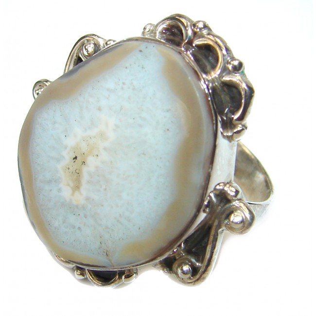 Amazing Crystal Druzy Sterling Silver Ring s. 7