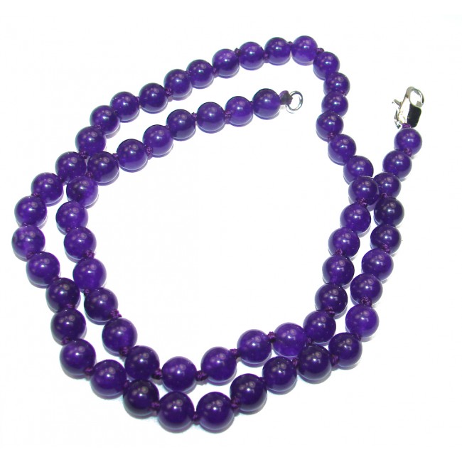Rare Unusual purplel Quartz Beads NECKLACE