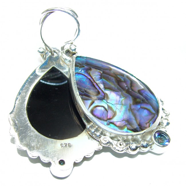 Real Beauty Diving Rainbow Abalone Sterling Silver earrings