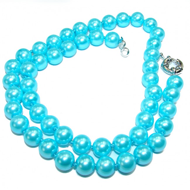 Absolutely amazing fresh water Pearl .925 Sterling Silver handmade Necklace