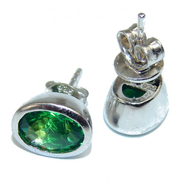 Fabulous Chrome Diopside .925 Sterling Silver handcrafted earrings