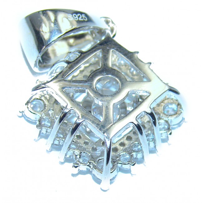 Secret White Topaz Sterling Silver Pendant