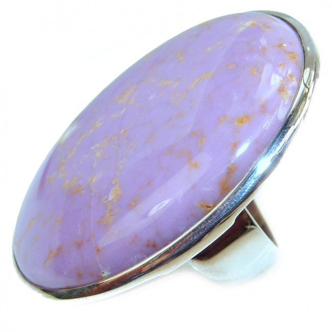 Be Bold Huge Purple Sugalite Sterling Silver handmade HUGE Ring s. 6 1/4