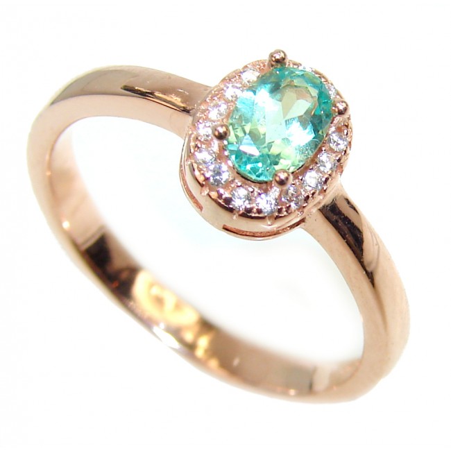 Apatite Topaz 14K Gold over .925 Sterling Silver handmade Ring size 8