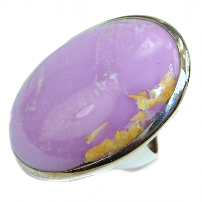 Be Bold Huge Purple Sugalite Sterling Silver handmade HUGE Ring s. 8 1/4