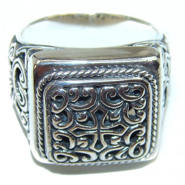 Bali made .925 Sterling Silver handcrafted Ring s. 8 1/4