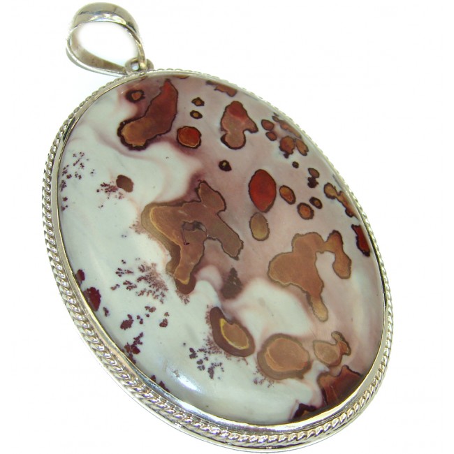 Top quality skin Jasper .925 Sterling Silver handcrafted Pendant