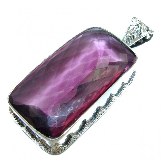 Artisan Design purple quartz .925 Sterling Silver pendant