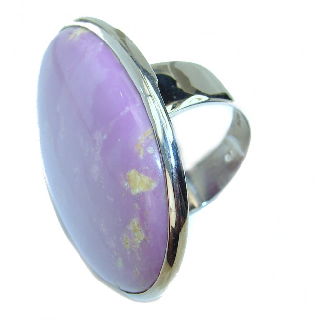 Be Bold Huge Purple Sugalite Sterling Silver handmade HUGE Ring s. 8 1/4