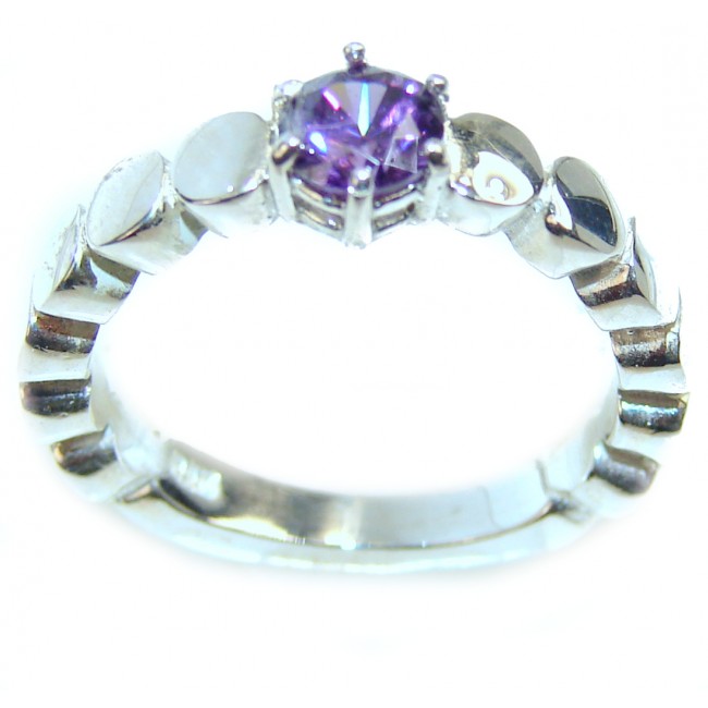 Purple Beauty 1.5 carat Amethyst .925 Sterling Silver Ring size 6