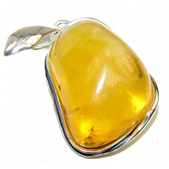 Amazing quality Butterscotch Amber .925 Sterling Silver handmade pendant