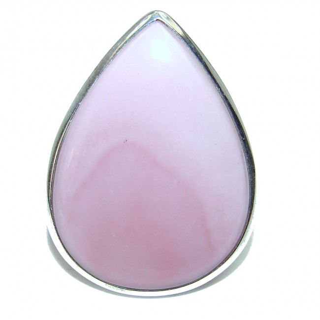 Pink Opal .925 Sterling Silver handcrafted ring size 9