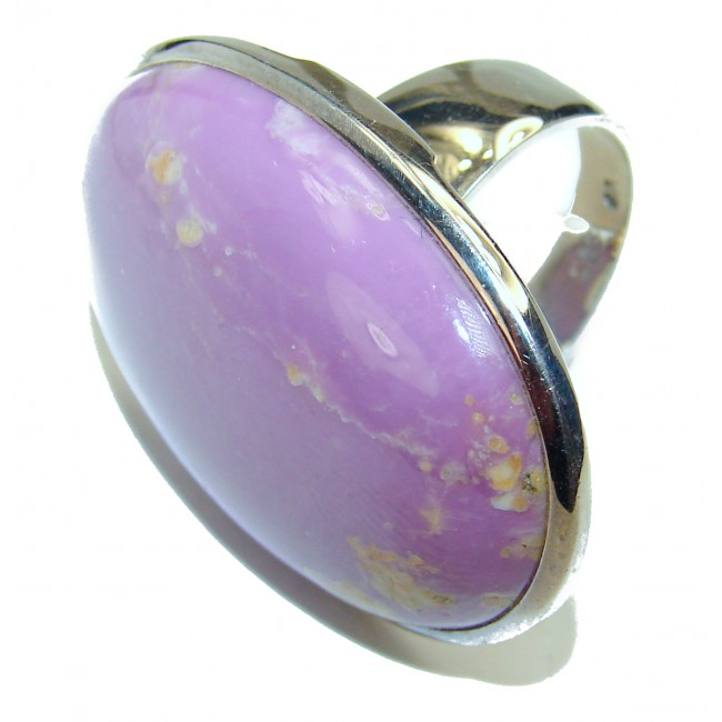 Be Bold Huge Purple Sugalite Sterling Silver handmade HUGE Ring s. 8 1/2