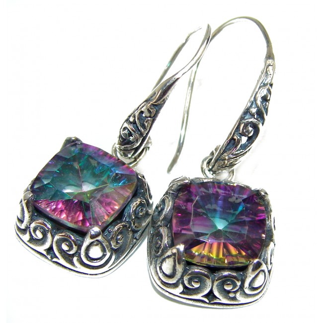 Mystical Rainbow Topaz .925 Sterling Silver earrings