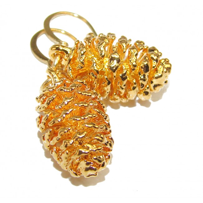 Golden Pines .925 Sterling Silver handmade earrings