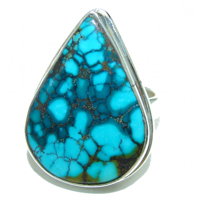 Turquoise .925 Sterling Silver ring; s. 8 1/4