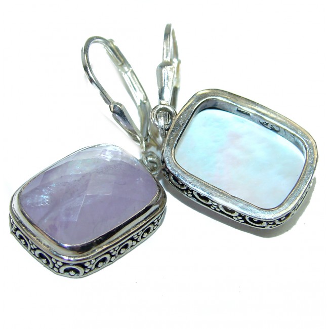 Amethyst .925 Sterling Silver handmade earrings