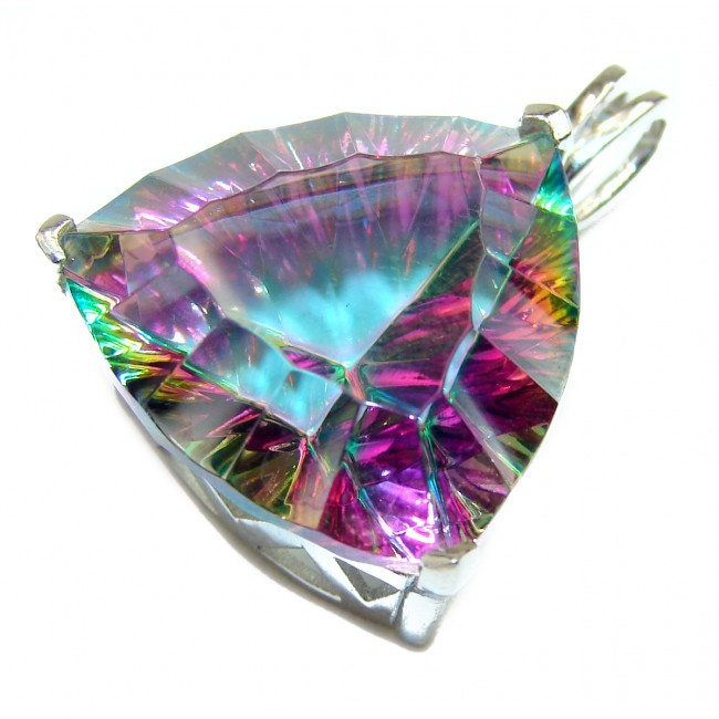 Magical Angel's Tear Magic Topaz .925 Sterling Silver handcrafted Pendant