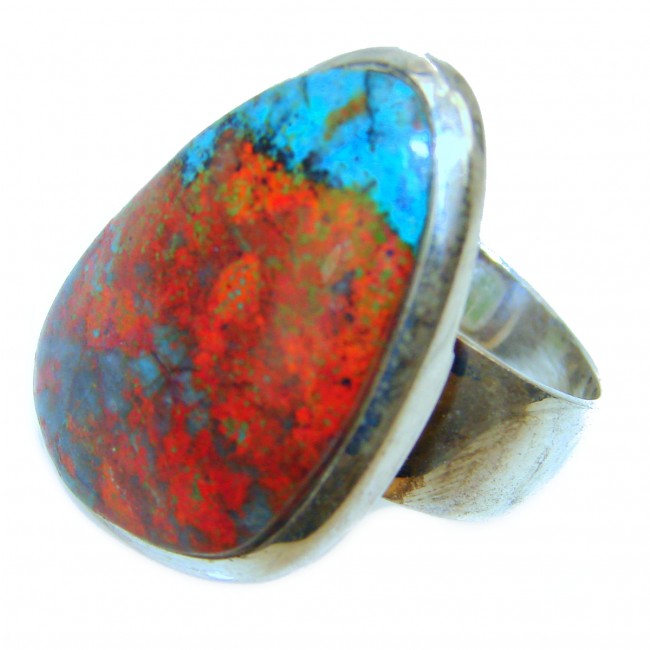 Sonora Jasper .925 Sterling Silver handcrafted Ring size 6 3/4