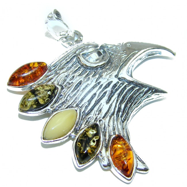 Eagle's Head .925 Sterling Silver handcrafted Pendant