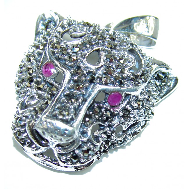 La Panther Marcasite .925 Sterling Silver handmade Pendant