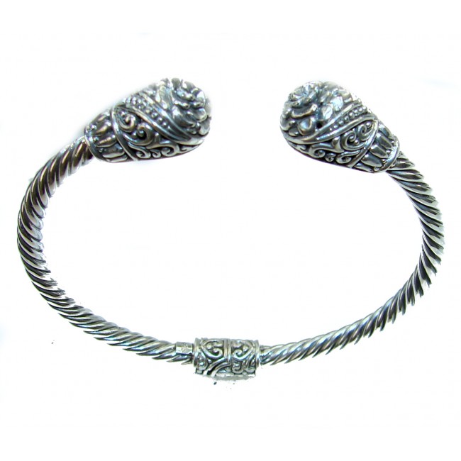 Bali MADE Balinese .925 Sterling Silver handcrafted Statement Bracelet / Cuff