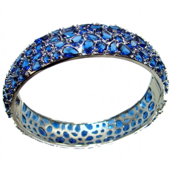 Sapphire .925 Sterling Silver handcrafted Bracelet