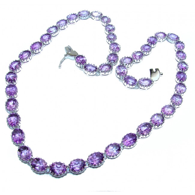 DIVINE PASSION authentic Amethyst .925 Sterling Silver handcrafted necklace