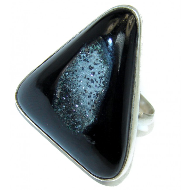 Amazing Crystal Druzy Sterling Silver Ring s. 11