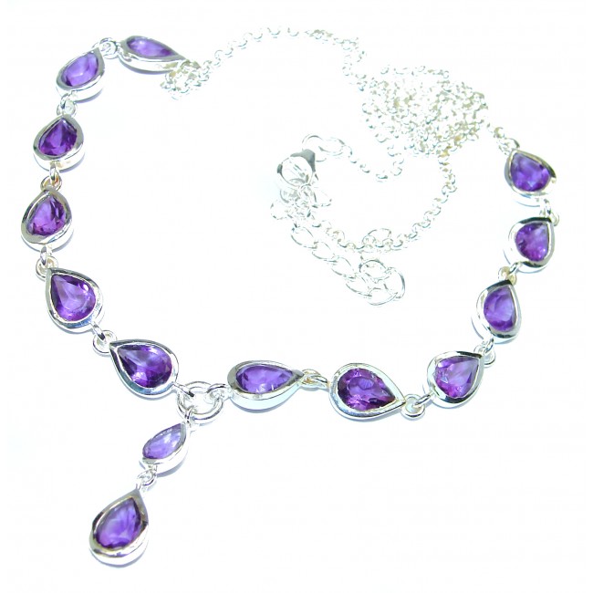 Pure In Heart Purple Amethyst Sterling Silver necklace