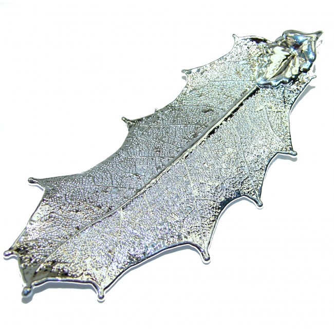 Stylish Deeped In silver Leaves Sterling Silver Pendant