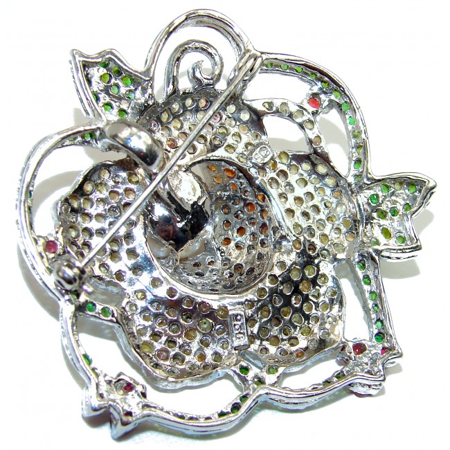 Ocean Soul freshwater Pearl .925 Sterling Silver handmade pendant/Brooch