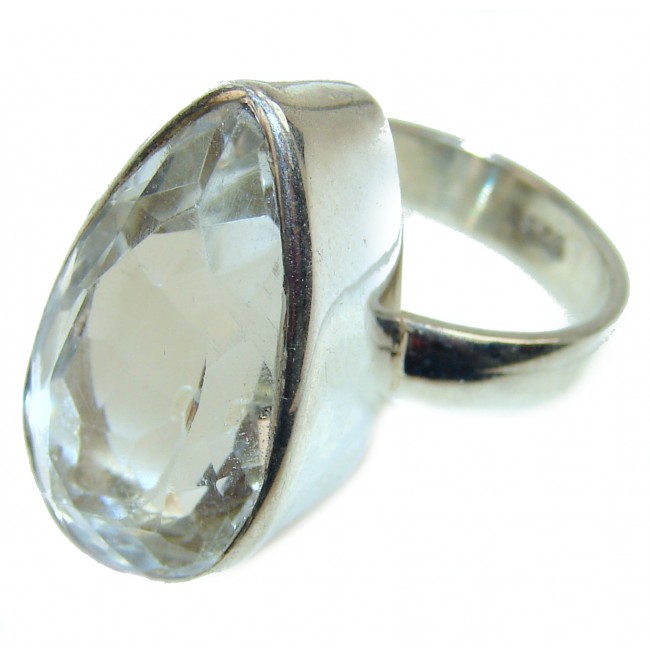 Best quality Green Amethyst .925 Sterling Silver handcrafted Ring Size 9