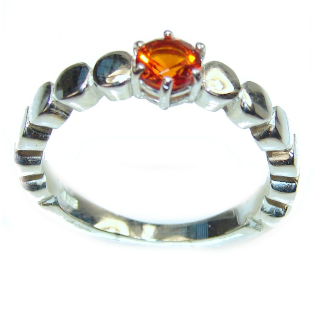 Real Beauty 3.5 carat Garnet .925 Sterling Silver Ring size 8 1/4