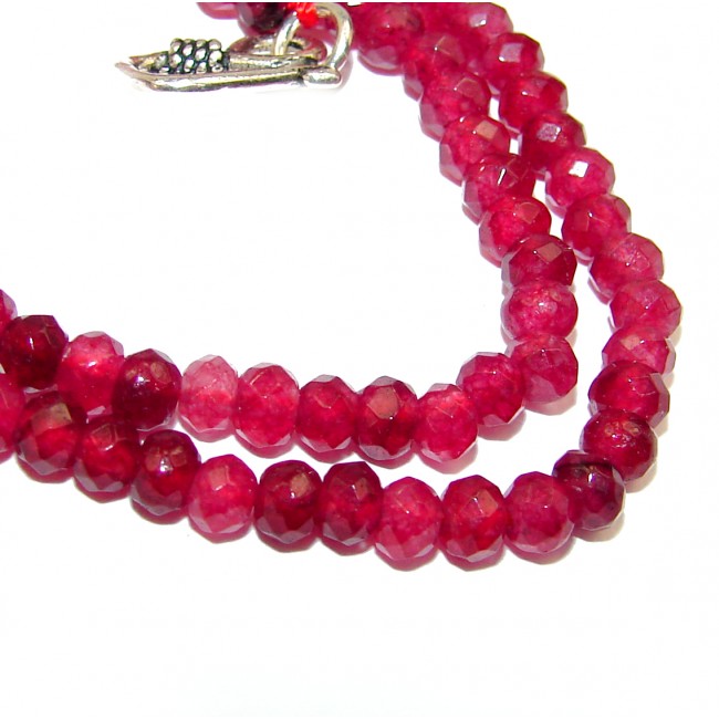 Alexandria authentic Ruby .925 Sterling Silver handcrafted necklace
