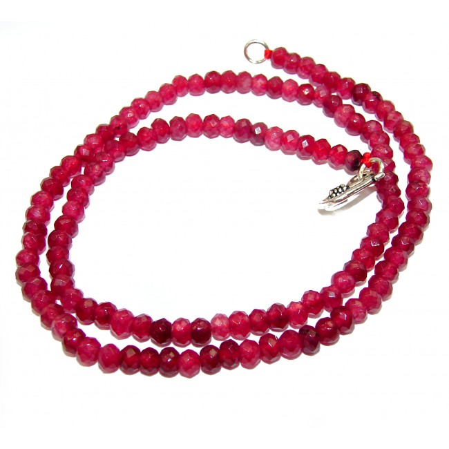 Alexandria authentic Ruby .925 Sterling Silver handcrafted necklace