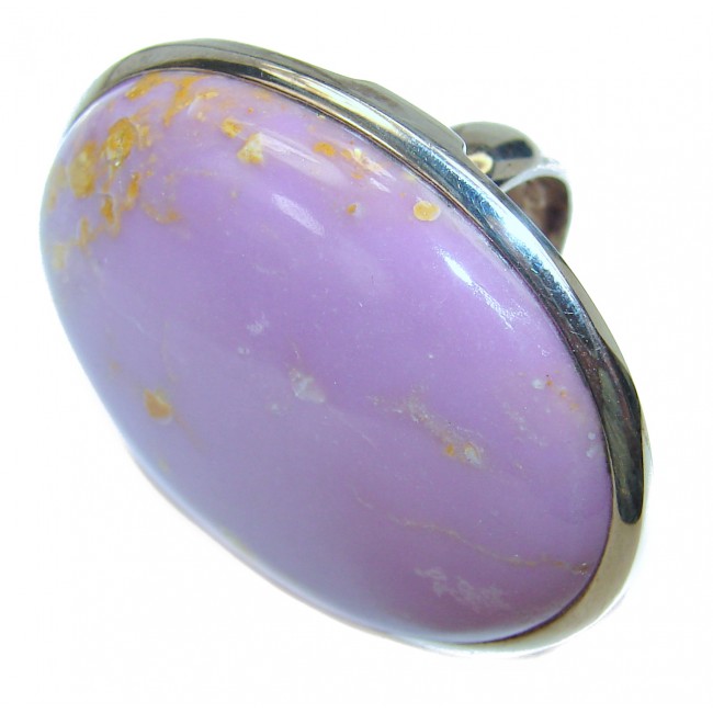 Be Bold Huge Purple Sugalite Sterling Silver handmade HUGE Ring s. 8