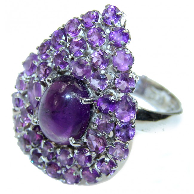 Purple Beauty authentic Amethyst .925 Sterling Silver Ring size 8 1/2