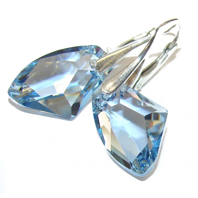 Mesmerizing Rainbow Crystals .925 Sterling Silver handmade earrings