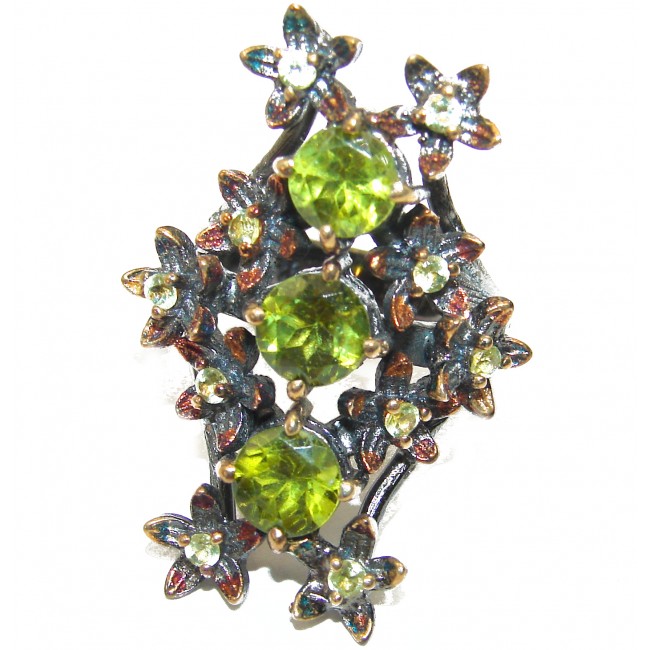 Real Beauty Peridot .925 Sterling Silver Ring size 6