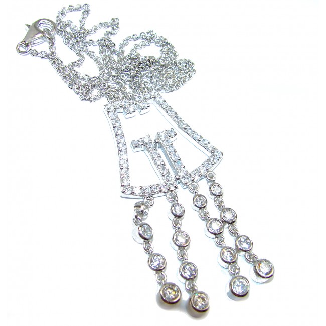 White Topaz .925 Sterling Silver handmade Necklace
