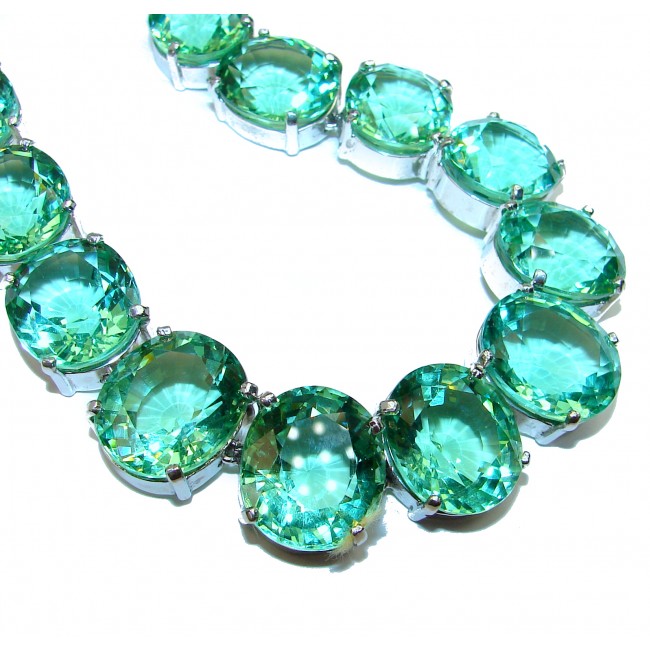 Stuning Apatite .925 Sterling Silver handcrafted necklace