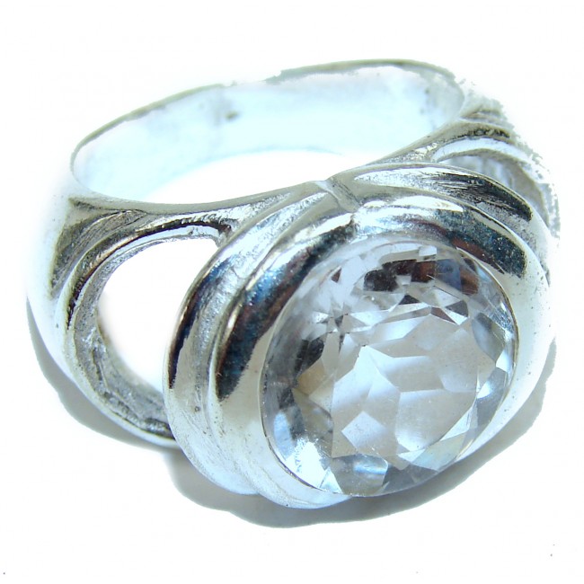 White Topaz .925 Sterling Silver ring size 7 3/4